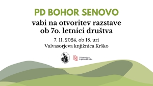 70 let PD Bohor Senovo – otvoritev razstave